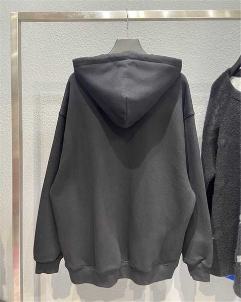 high version balencaigass 21fw autumn winter new mosaic lettered ins couple fleece loose hoodie, Black
high version balencaigass 21fw autumn winter new mosaic lettered ins couple fleece loose hoodie, Black