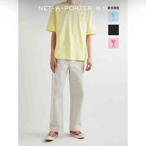 mens womens t shirt amii cotton shirt amii men's and women's cotton love embroidery decorative t-shirt nap special loose casual hi, White 
mens womens t shirt amii cotton shirt amii men's and women's cotton love embroidery decorative t-shirt nap special loose casual hi, White