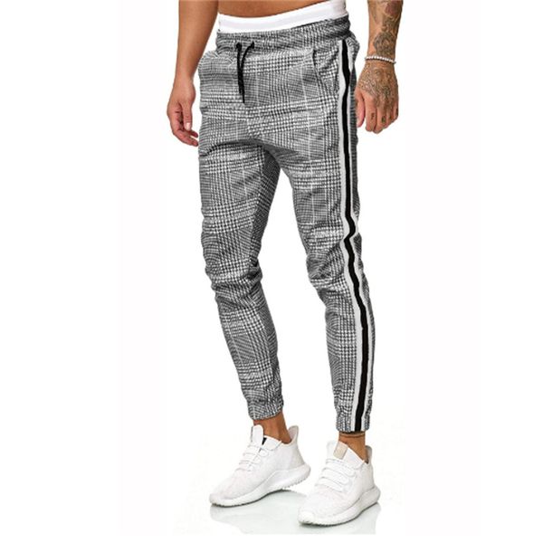 2022 new men's slim webbing plaid pants printed casual european size tie belt feet couple hip hop sports small foot trousers, Black
2022 new men's slim webbing plaid pants printed casual european size tie belt feet couple hip hop sports small foot trousers, Black