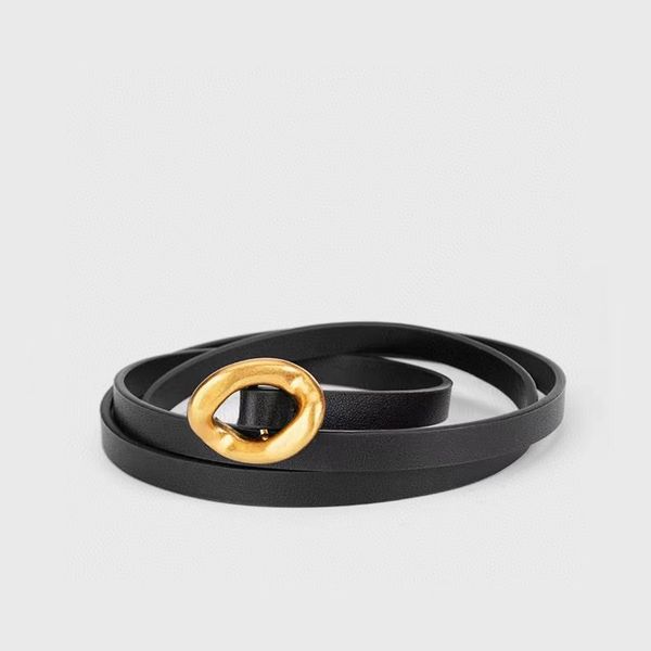 women's leather belt art irregular twist shape thin belt decorative versatile belt, Black;brown
women's leather belt art irregular twist shape thin belt decorative versatile belt, Black;brown