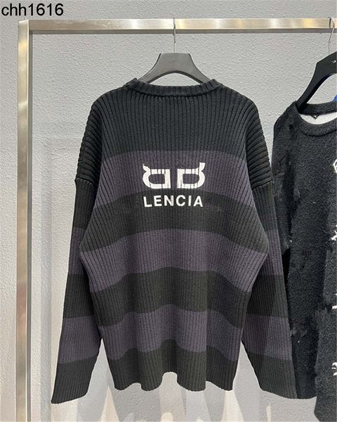 men sweaters high version balencaigass 21fw autumn and winter new double b printing fixed weaving fixed dyeing ins couple round neck sweater, White;black
men sweaters high version balencaigass 21fw autumn and winter new double b printing fixed weaving fixed dyeing ins couple round neck sweater, White;black