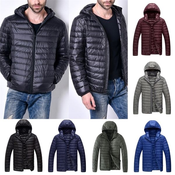 men's down parkas men autumn winter light down jacket men's fashion hooded short large ultra-thin lightweight youth slim coat down, Black
men's down parkas men autumn winter light down jacket men's fashion hooded short large ultra-thin lightweight youth slim coat down, Black