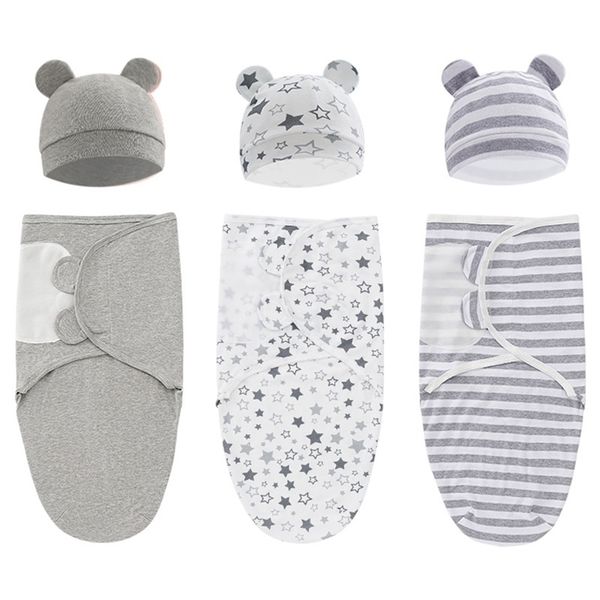 blankets swaddling 100% organic cotton baby swaddle blanket wrap hat set for infant adjustable born 03 month 220915
blankets swaddling 100% organic cotton baby swaddle blanket wrap hat set for infant adjustable born 03 month 220915