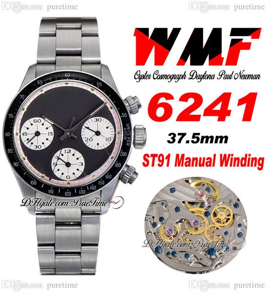 paul newman st91 manual winding chronograph mens watch 6241 wmf 1967 rare vintage black dial white subdial oystersteel bracelet super editio, Slivery;brown
paul newman st91 manual winding chronograph mens watch 6241 wmf 1967 rare vintage black dial white subdial oystersteel bracelet super editio, Slivery;brown