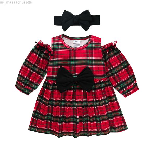 special occasions citgeett autumn christmas infant girls casual long sleeve dress plaid off-shoulder a-line short dress headband xmas clothe, Blue 
special occasions citgeett autumn christmas infant girls casual long sleeve dress plaid off-shoulder a-line short dress headband xmas clothe, Blue