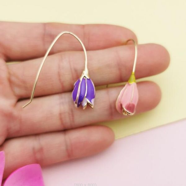 charm hook earrings retro tulip earring gentle temperament spring flower sweet girl ear accessories 2 color choices, Golden
charm hook earrings retro tulip earring gentle temperament spring flower sweet girl ear accessories 2 color choices, Golden