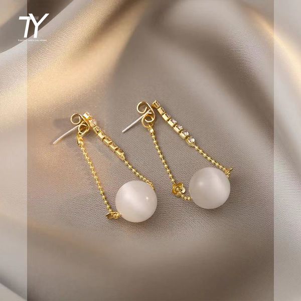 classic simple round opla ball pendant drop earrings for woman 2021 korean fashion jewelry wedding party girl's luxury earrings, Silver
classic simple round opla ball pendant drop earrings for woman 2021 korean fashion jewelry wedding party girl's luxury earrings, Silver