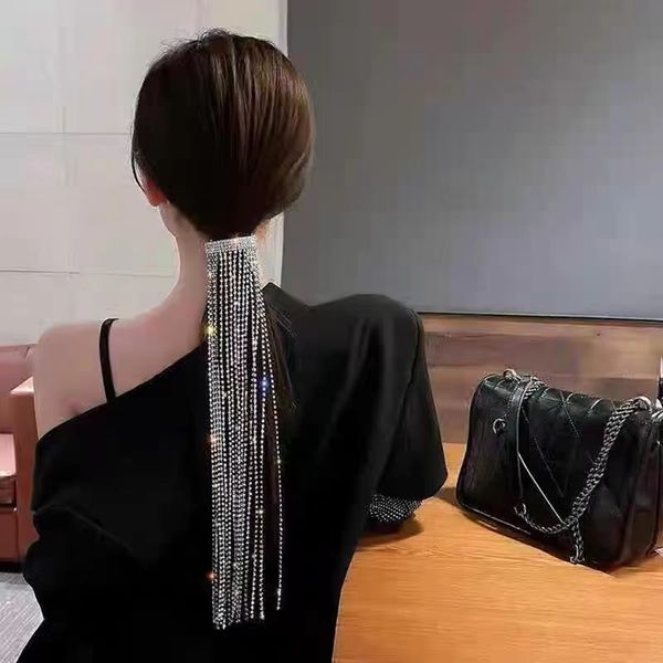 hair jewelry fashion full diamond long tassel hair clips spring clip of back head spoon, Golden;silver
hair jewelry fashion full diamond long tassel hair clips spring clip of back head spoon, Golden;silver