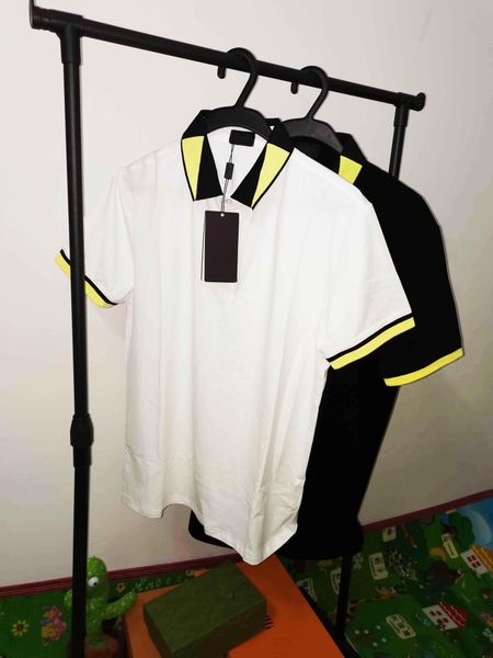 2022 classic polo shirt english cotton short sleeve designer brand summer tennis men's t-shirt 2 colors, White;black
2022 classic polo shirt english cotton short sleeve designer brand summer tennis men's t-shirt 2 colors, White;black
