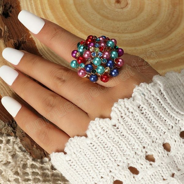 personality colorful beads flower open adjustable ring women's ethnic retro cz rings wedding jewelry, Silver
personality colorful beads flower open adjustable ring women's ethnic retro cz rings wedding jewelry, Silver