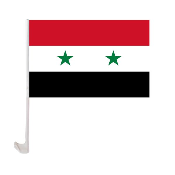 syria car flag 30x45cm window clip syrian flags polyester uv protection car decoration banner with flagpole
syria car flag 30x45cm window clip syrian flags polyester uv protection car decoration banner with flagpole