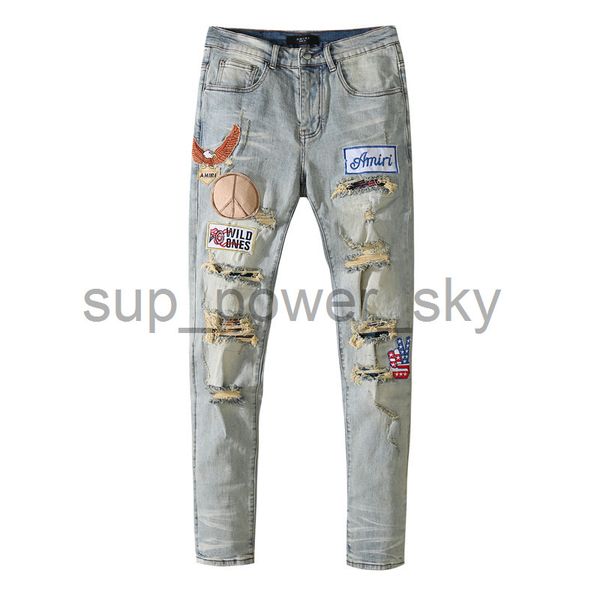 designer amirs jeans original single 2022 pants fashion patch letter print trousers new retro hole tight, Blue
designer amirs jeans original single 2022 pants fashion patch letter print trousers new retro hole tight, Blue