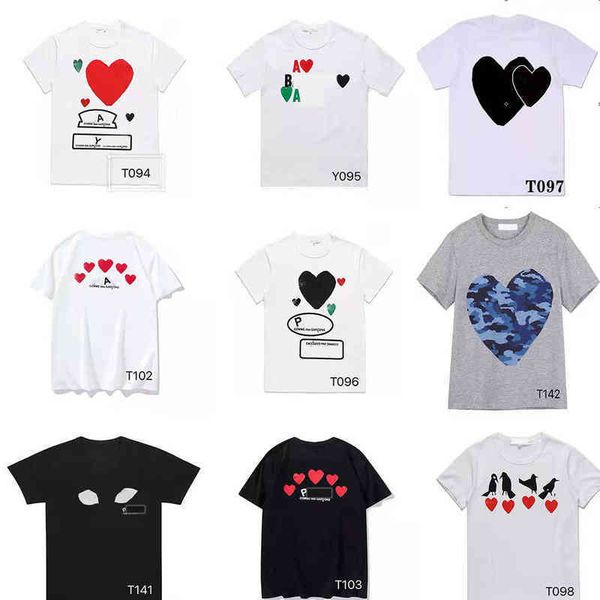 men's t shirts fashion mens play t shirt cdg designer red heart commes casual women s des badge garcons high quanlity ts cotton xs xxl, White;black
men's t shirts fashion mens play t shirt cdg designer red heart commes casual women s des badge garcons high quanlity ts cotton xs xxl, White;black