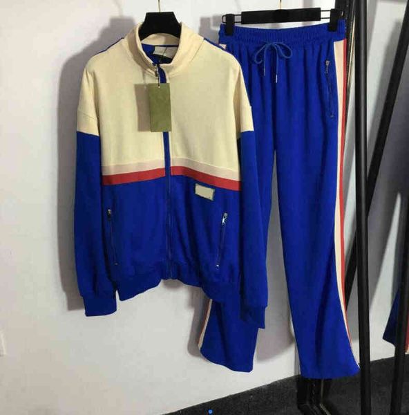 women's suits color-blocked long-sleeved zipper jacket drawstring elastic waist casual trousers suit 702, White
women's suits color-blocked long-sleeved zipper jacket drawstring elastic waist casual trousers suit 702, White