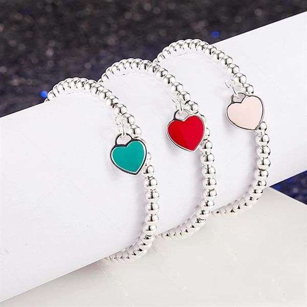 s925 sterling silver blue heart brand 4mm ball bead bracelet classic fashion jewelry birthday gift262m, Golden;silver
s925 sterling silver blue heart brand 4mm ball bead bracelet classic fashion jewelry birthday gift262m, Golden;silver
