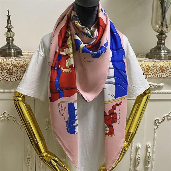 new style women's square scarf scarves good quality 100% twill silk material pink color pint letters flag pattern size 130cm - 130196d, Blue;gray
new style women's square scarf scarves good quality 100% twill silk material pink color pint letters flag pattern size 130cm - 130196d, Blue;gray