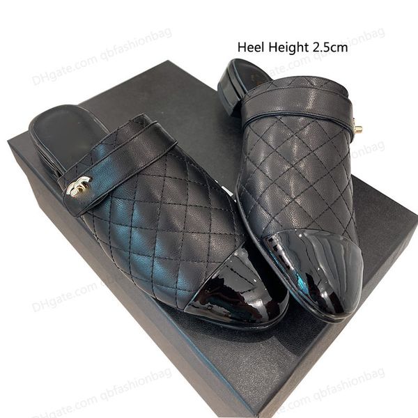 22ss designer womens slippers with low heel 2.5cm/6.5cm matelasse mules retro round head cowhide real leather sole flip flops woman slides o, Black
22ss designer womens slippers with low heel 2.5cm/6.5cm matelasse mules retro round head cowhide real leather sole flip flops woman slides o, Black