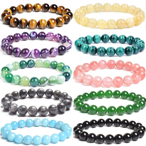 10mm natural stone beads bracelet strands round tiger eye agates jaspers beaded bracelets for men women elastic rope handmade jewelry, Black
10mm natural stone beads bracelet strands round tiger eye agates jaspers beaded bracelets for men women elastic rope handmade jewelry, Black