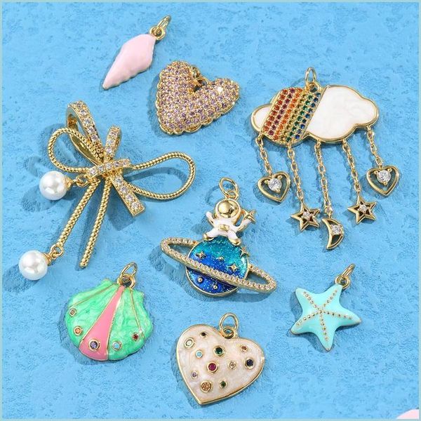 charms charms cute animal heart seashell starfish for jewelry making diy pendant necklace bracelet earrings pave cz accessoriescharms dhr5k, Bronze;silver
charms charms cute animal heart seashell starfish for jewelry making diy pendant necklace bracelet earrings pave cz accessoriescharms dhr5k, Bronze;silver