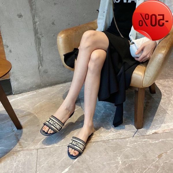 designer slippers wholesale women's slippers with one line d-letter printing wear thick heel women's sho knitting embroidery flat, Black
designer slippers wholesale women's slippers with one line d-letter printing wear thick heel women's sho knitting embroidery flat, Black