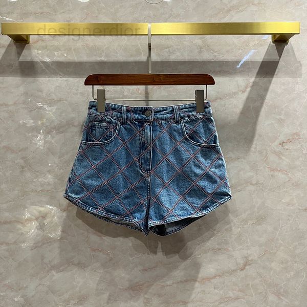 men's shorts designer red double stitched diamond plaid denim for women's small fragrance ins net red cotton high waist pants y5el, White;black 
men's shorts designer red double stitched diamond plaid denim for women's small fragrance ins net red cotton high waist pants y5el, White;black