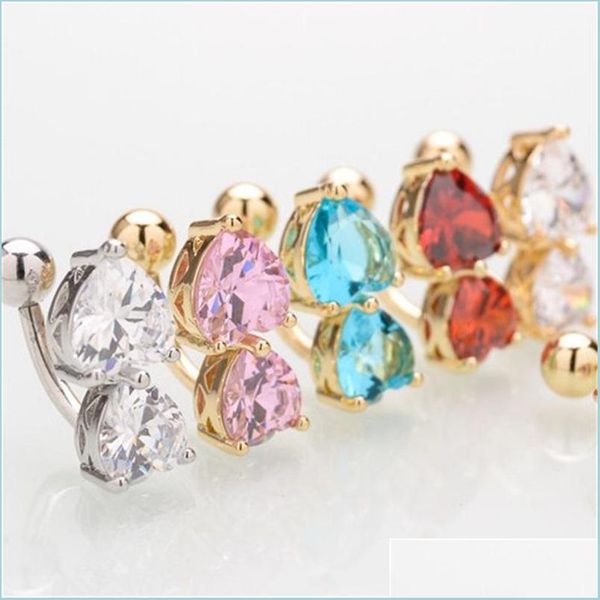 navel bell button rings fashion accessories body rings jewelry double love heart zircon woman man belly environment pr dhseller2010 dhzm2, Silver
navel bell button rings fashion accessories body rings jewelry double love heart zircon woman man belly environment pr dhseller2010 dhzm2, Silver