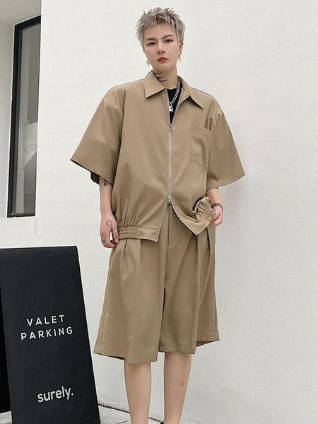 men's tracksuits syuhgfa short sleeve suit jacket shorts solid color 2022 summer fashion casual tide straight loose youth shirt and v2r, Gray
men's tracksuits syuhgfa short sleeve suit jacket shorts solid color 2022 summer fashion casual tide straight loose youth shirt and v2r, Gray