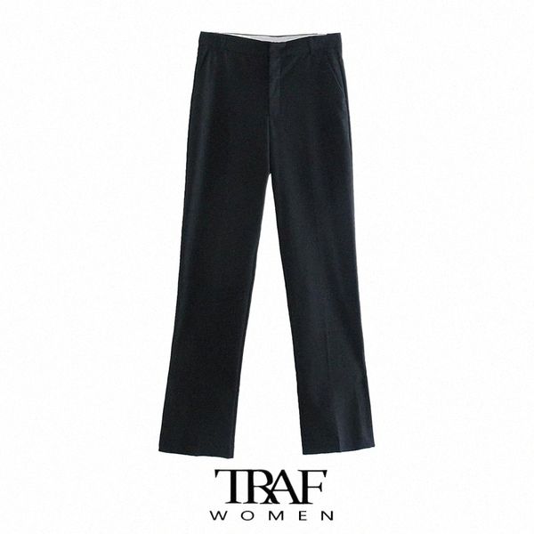 women's pants & capris za women fashion side pocket office wear straight vintage high waist zipper female trousers mujer d3qc#, Black;white
women's pants & capris za women fashion side pocket office wear straight vintage high waist zipper female trousers mujer d3qc#, Black;white