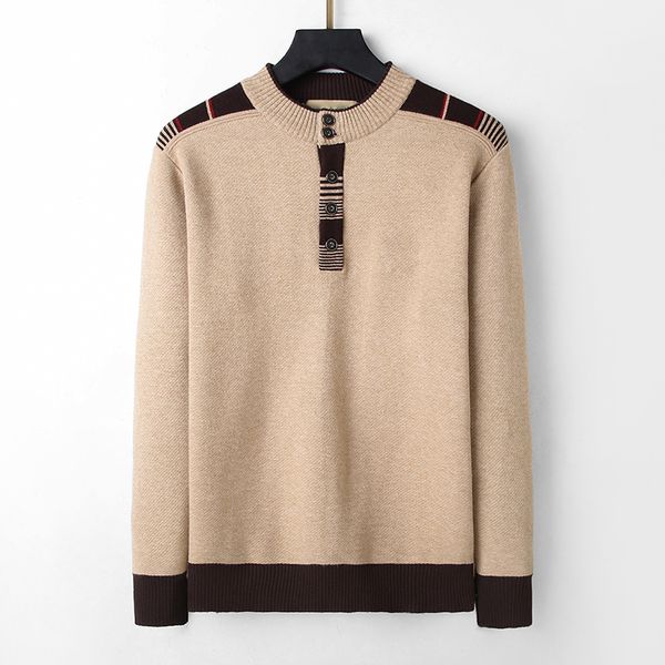 22 designer brand men's sweaters fashion grid stripe long sleeve shirt autumn winter to keep warm luxurys dress fit streets clothes eur, White;black
22 designer brand men's sweaters fashion grid stripe long sleeve shirt autumn winter to keep warm luxurys dress fit streets clothes eur, White;black
