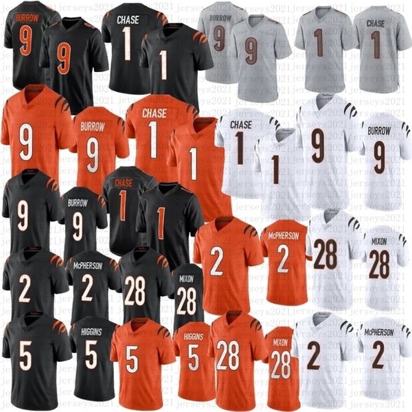 men women youth cin football 1 ja'marr chase 2 evan mcpherson bengal 9 joe burrow 28 mixon 5 tee higgins stitched jersey, Black;red
men women youth cin football 1 ja'marr chase 2 evan mcpherson bengal 9 joe burrow 28 mixon 5 tee higgins stitched jersey, Black;red