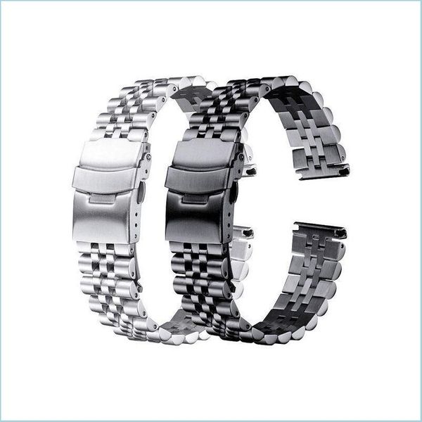watch bands stainless steel bracelet 18mm 19mm 20mm 21mm 22mm 24mm 26mm women men sier solid metal watch band strap accesso watches2022 dhs3, Black;brown
watch bands stainless steel bracelet 18mm 19mm 20mm 21mm 22mm 24mm 26mm women men sier solid metal watch band strap accesso watches2022 dhs3, Black;brown