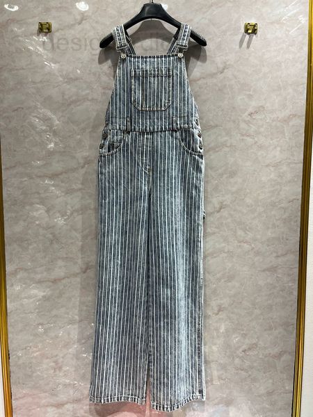 casual dresses designer blue and white striped jeans suspender jumpsuit celebrity small fragrance large pocket overalls shoulder straps wide, Black;gray
casual dresses designer blue and white striped jeans suspender jumpsuit celebrity small fragrance large pocket overalls shoulder straps wide, Black;gray