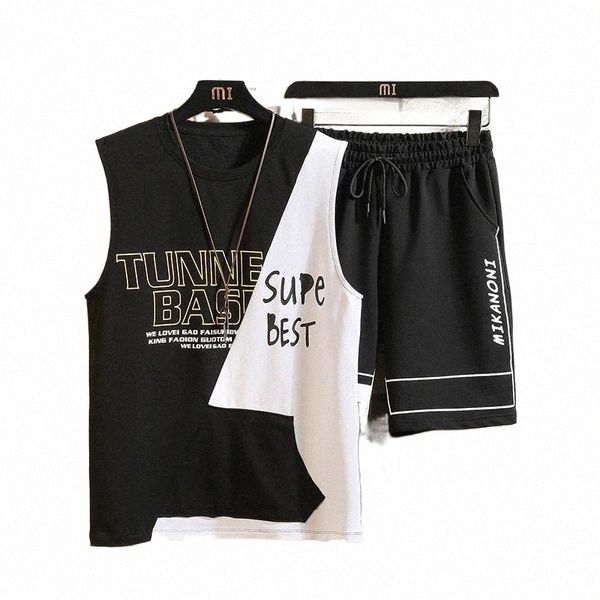 men's tracksuits set summer 2022 youth sports casual two-piece vest shorts sleeveless t-shirt suit male fitness quick-drying tracksuit, Gray
men's tracksuits set summer 2022 youth sports casual two-piece vest shorts sleeveless t-shirt suit male fitness quick-drying tracksuit, Gray
