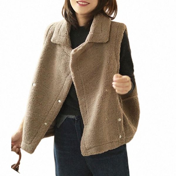 women's vests women wool winter sweet style solid color buttons loose turn-down collar female wild coats tide 21 j1c6#, Black;white
women's vests women wool winter sweet style solid color buttons loose turn-down collar female wild coats tide 21 j1c6#, Black;white
