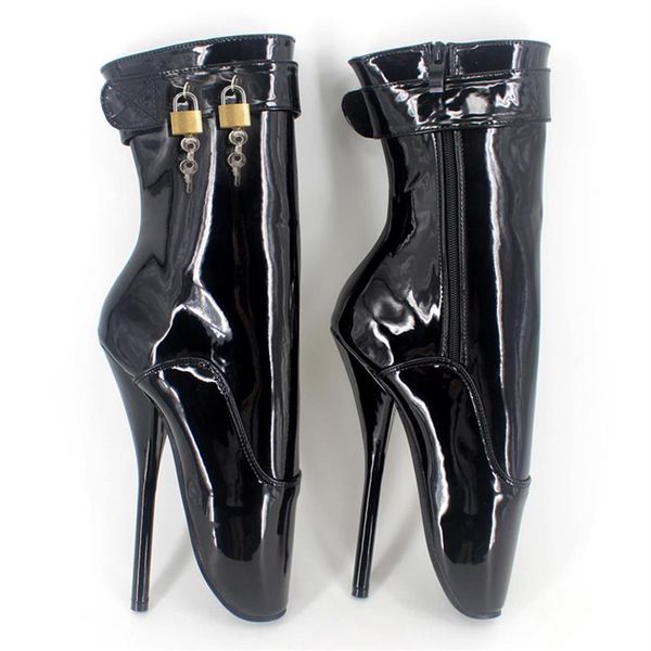 dhl customized colors gaga ankle boots bellet heels with locks stage show sm fetish boots for oversizes 205v, Black
dhl customized colors gaga ankle boots bellet heels with locks stage show sm fetish boots for oversizes 205v, Black