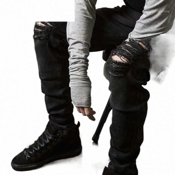 men's jeans fashion mens straight slim fit biker pants distressed skinny ripped destroyed denim washed hiphop trousers black1 w62l#, Blue
men's jeans fashion mens straight slim fit biker pants distressed skinny ripped destroyed denim washed hiphop trousers black1 w62l#, Blue