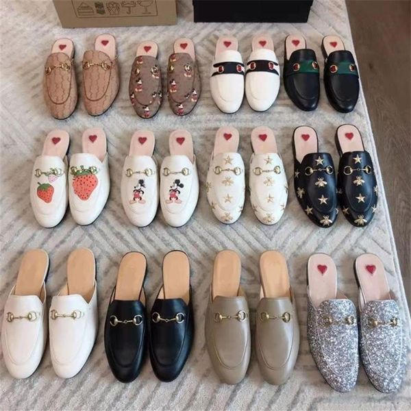 designer princetown slippers genuine leather mules women loafers metal chain casual shoe lace velvet slipper with box278d, Black
designer princetown slippers genuine leather mules women loafers metal chain casual shoe lace velvet slipper with box278d, Black