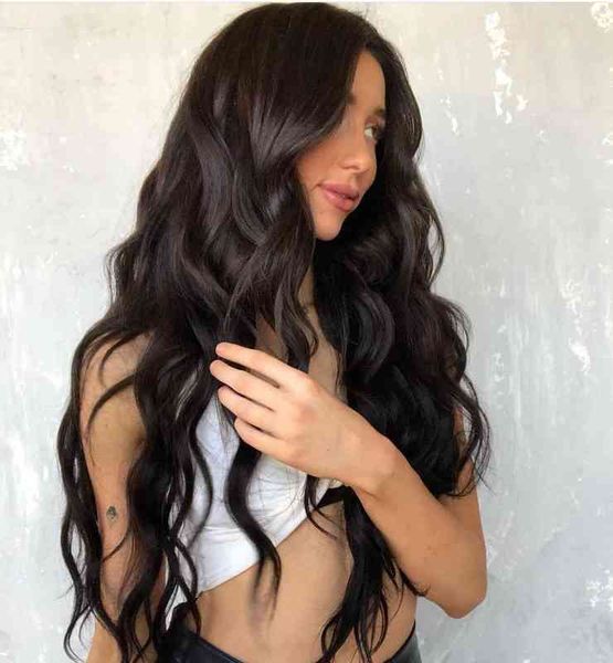 synthetic wigs wig women's long curly hair medium wave fluffy black chemical fiber rose net head cover 220917
synthetic wigs wig women's long curly hair medium wave fluffy black chemical fiber rose net head cover 220917