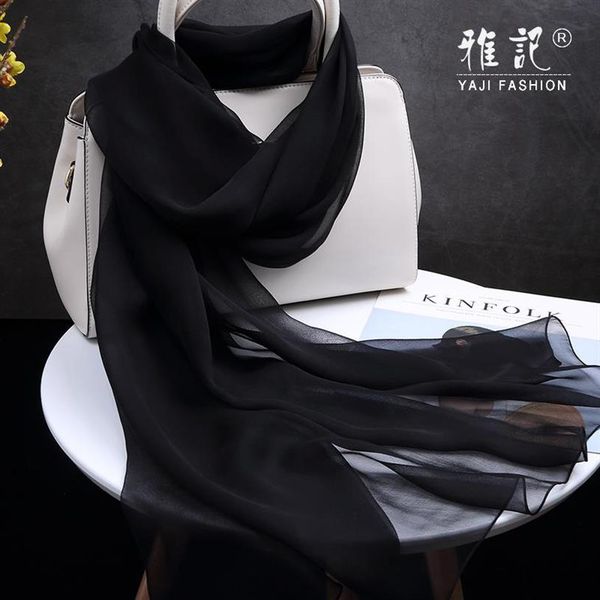scarves natural silk scarf women black color foulard femme thin chiffon shawls wraps for ladies solid 100% real230a, Blue;gray
scarves natural silk scarf women black color foulard femme thin chiffon shawls wraps for ladies solid 100% real230a, Blue;gray