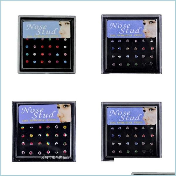 nose rings studs 144 pcs/lot 316l stainless steel womens jewelry nose studs ring body piercing 66 n2 drop delivery 2021 dhseller2010 dhtpf, Silver
nose rings studs 144 pcs/lot 316l stainless steel womens jewelry nose studs ring body piercing 66 n2 drop delivery 2021 dhseller2010 dhtpf, Silver