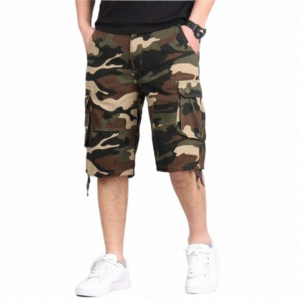 men's shorts summer military camouflage cargo men casual cotton multi-pocket baggy breeches streetwear army straight tactical shortsmen, White;black
men's shorts summer military camouflage cargo men casual cotton multi-pocket baggy breeches streetwear army straight tactical shortsmen, White;black