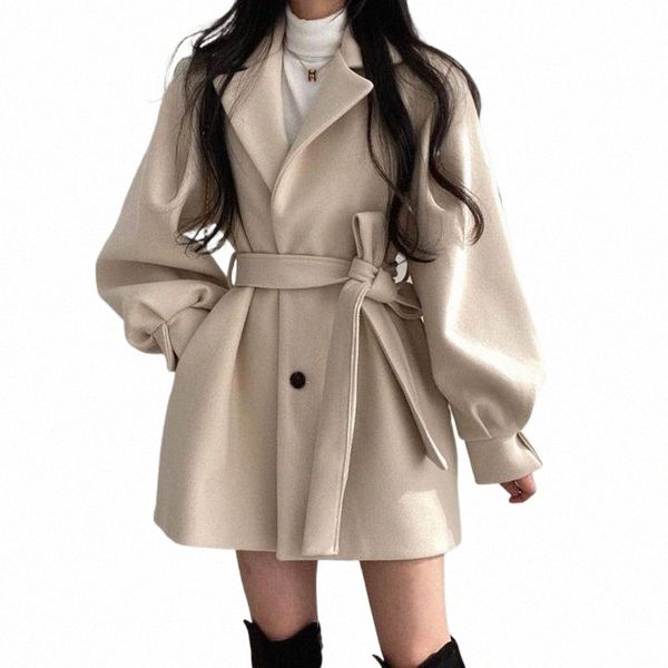 women's trench coats thickened wool coat medium long autumn and winter windbreaker a71k#, Tan;black
women's trench coats thickened wool coat medium long autumn and winter windbreaker a71k#, Tan;black