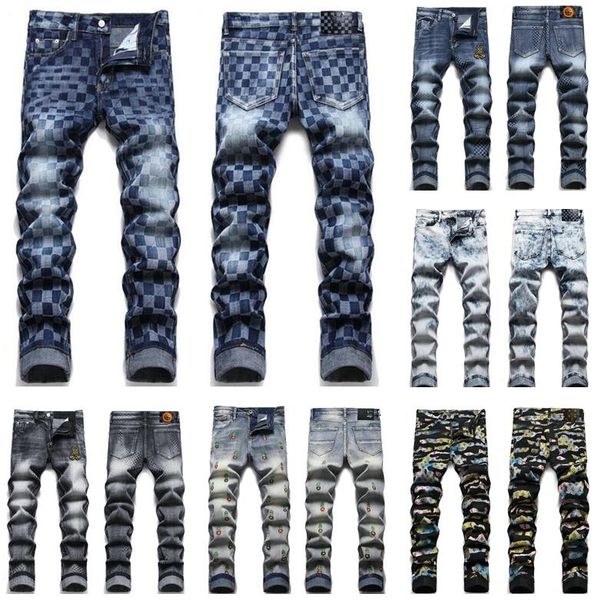 22ss men's jeans high street fashion brand men designer jeans ripped biker slim fit motorcycle denim jean, Blue
22ss men's jeans high street fashion brand men designer jeans ripped biker slim fit motorcycle denim jean, Blue