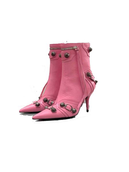 luxury brand womens motorcycle ankle martin boots knight le cagloe rivet high heel 9cm shoes size 35-40, Black
luxury brand womens motorcycle ankle martin boots knight le cagloe rivet high heel 9cm shoes size 35-40, Black