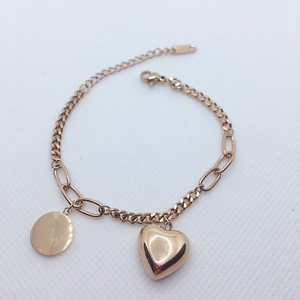 luxury designer ladies bracelet cute peach heart girl bracelet 316l stainless steel jewelry, Golden;silver
luxury designer ladies bracelet cute peach heart girl bracelet 316l stainless steel jewelry, Golden;silver
