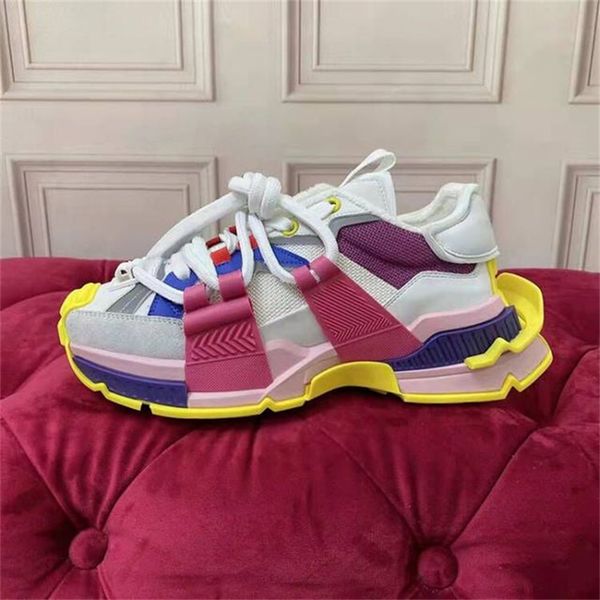 mixed-material space sneakers spring autumn flat platform daddy luxury women mixed color thick sole patchwork lace up designer casual shoes, Black
mixed-material space sneakers spring autumn flat platform daddy luxury women mixed color thick sole patchwork lace up designer casual shoes, Black