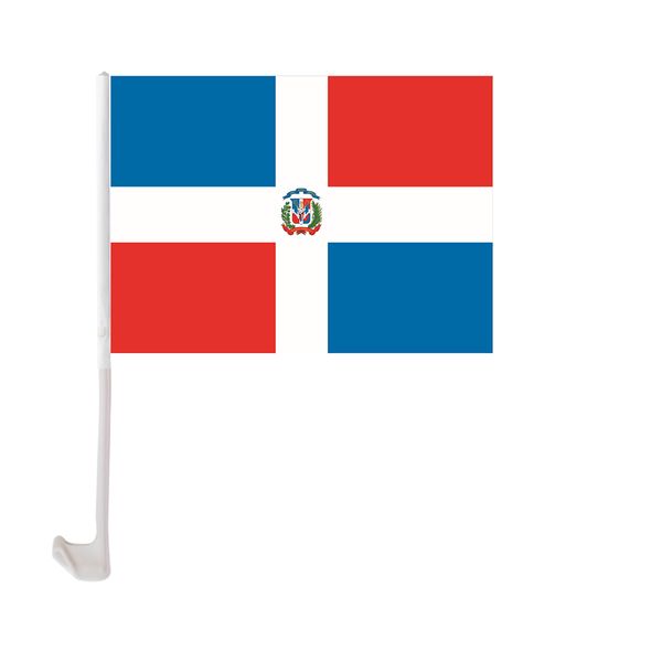30x45cm dominicana car flag polyester uv protection window clip car decoration banner with flagpole
30x45cm dominicana car flag polyester uv protection window clip car decoration banner with flagpole