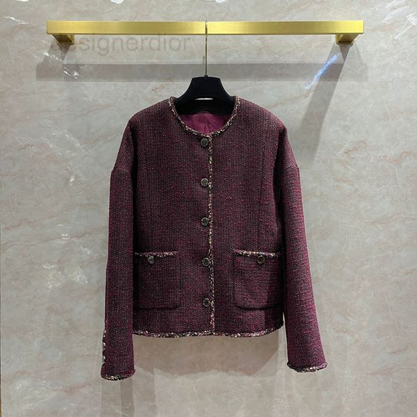 women's jackets designer wine red tweed coat female nanyou high-end small fragrance lady temperament light luxury wool woven shoulder v, Black;brown
women's jackets designer wine red tweed coat female nanyou high-end small fragrance lady temperament light luxury wool woven shoulder v, Black;brown
