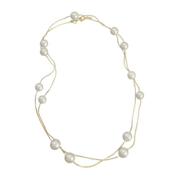 Elegant Double-Layer Pearl String Choker Necklace Daily Outfit Fashion Jewelry Sexy Clavicle Chain For Woman
Elegant Double-Layer Pearl String Choker Necklace Daily Outfit Fashion Jewelry Sexy Clavicle Chain For Woman
