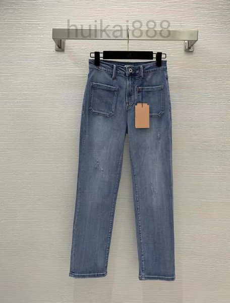 fashion women's jeans high-end designer woman personality hardware ripped stretch hip lift straight leg jeans, Blue
fashion women's jeans high-end designer woman personality hardware ripped stretch hip lift straight leg jeans, Blue